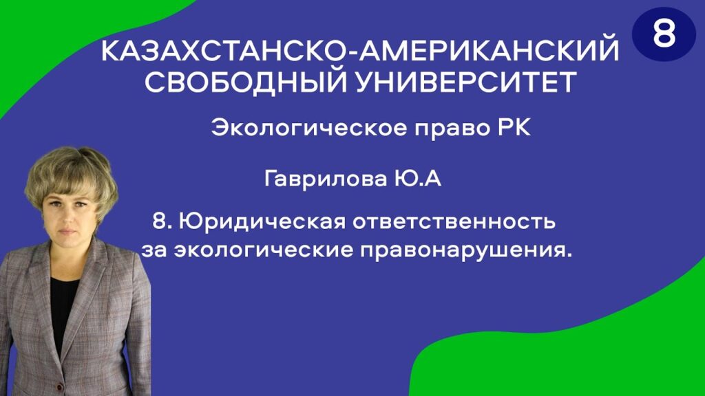 Какая ответственность установлена за экологические правонарушения?